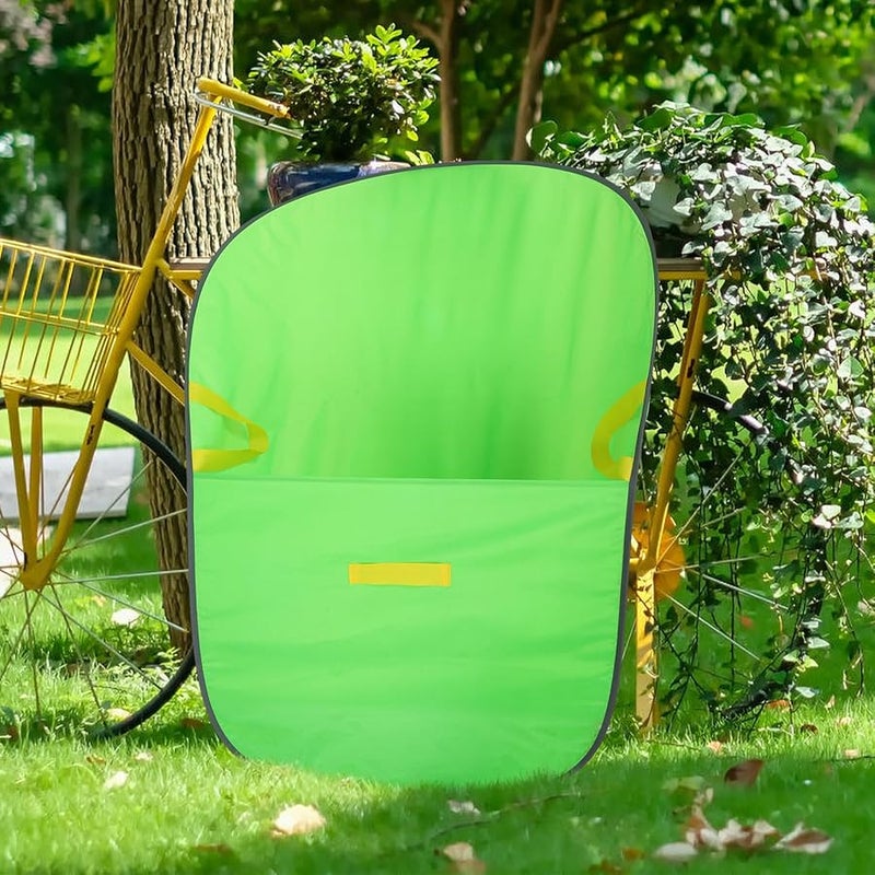 كيس جامع للأوراق الثقيل، سعة كبيرة، قابل للطي، قابل لإعادة الاستخدام، أداة لجمع نفايات الحديقة والفناء. - Image 4